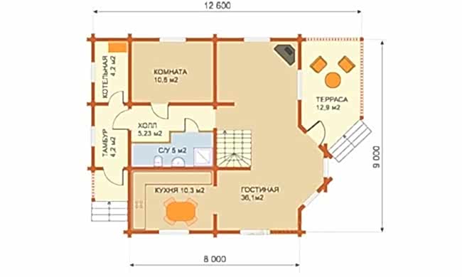 Планировка первого этажа