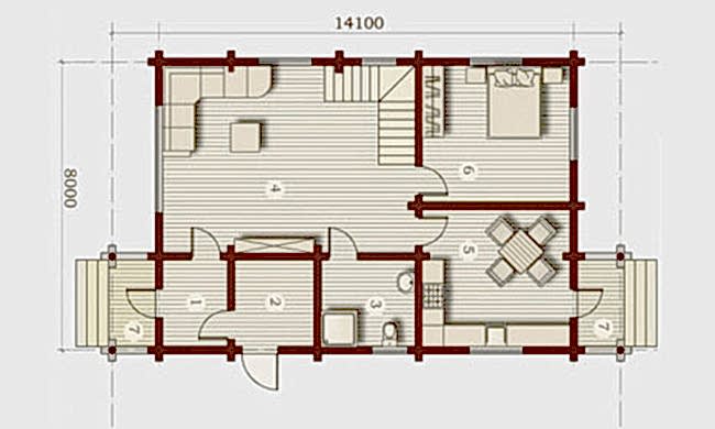 Планировка первого этажа