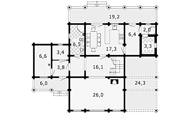 Планировка первого этажа
