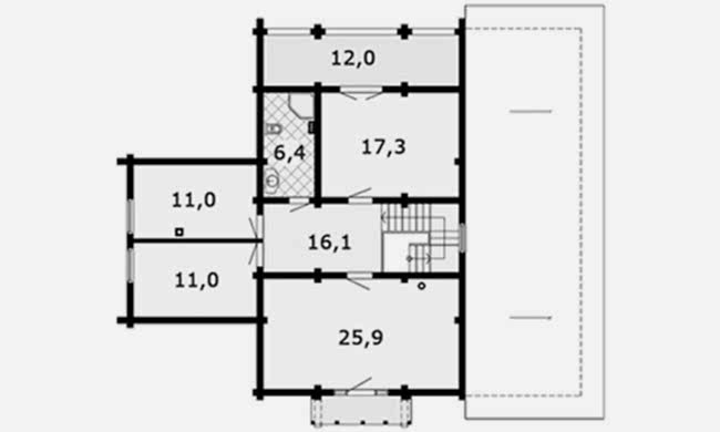 Планировка мансарды