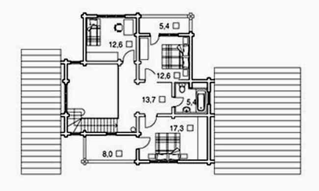 Планировка мансарды