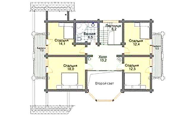 Планировка мансарды