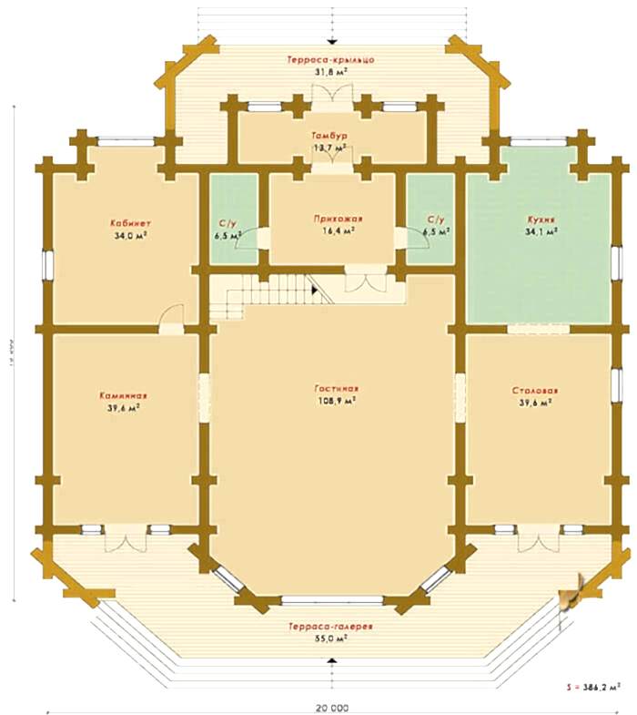 Планировка первого этажа