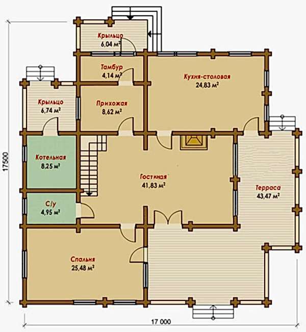 Планировка первого этажа
