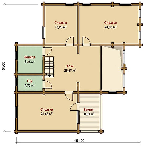 Планировка второго этажа