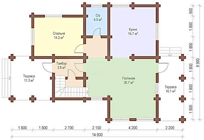 Планировка первого этажа