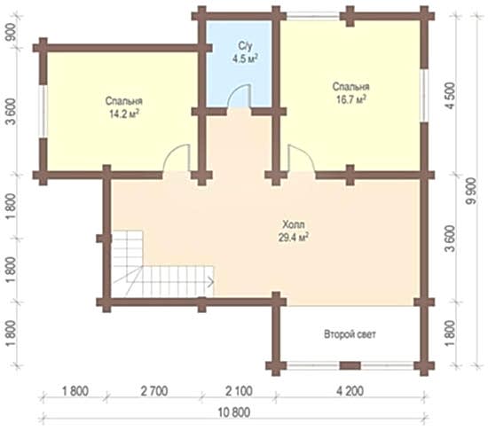 Планировка мансарды