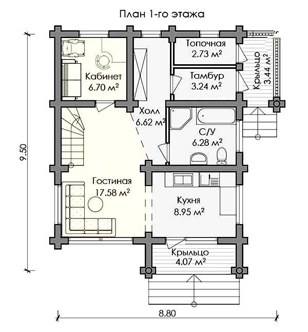 Планировка первого этажа