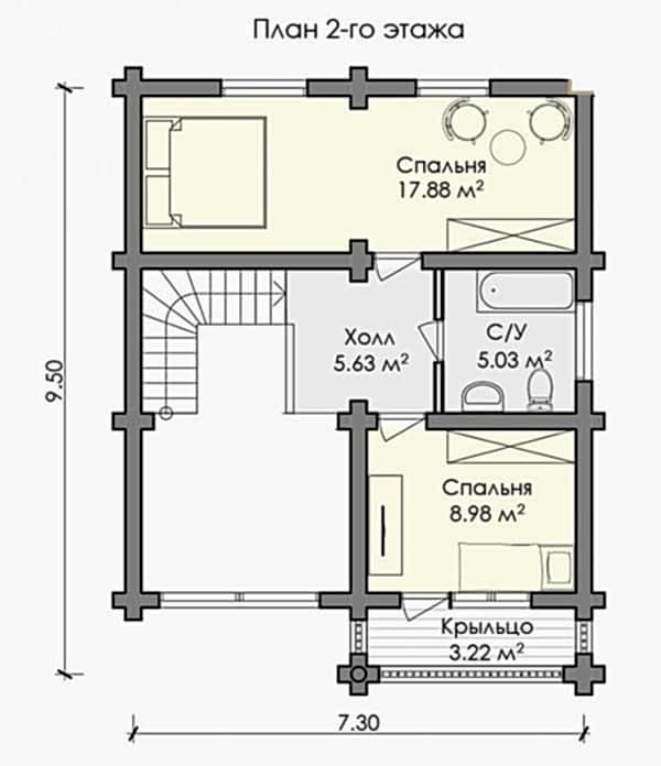 Планировка мансарды