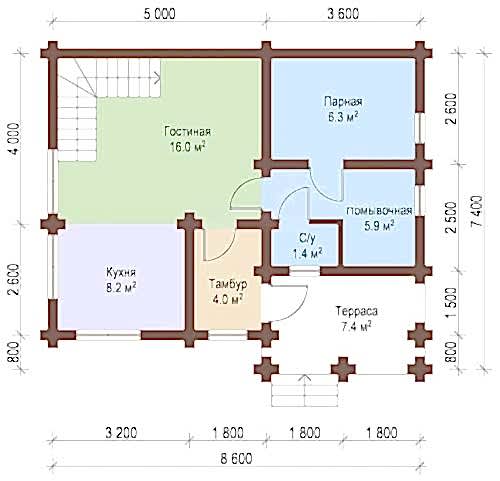 Планировка мансарды