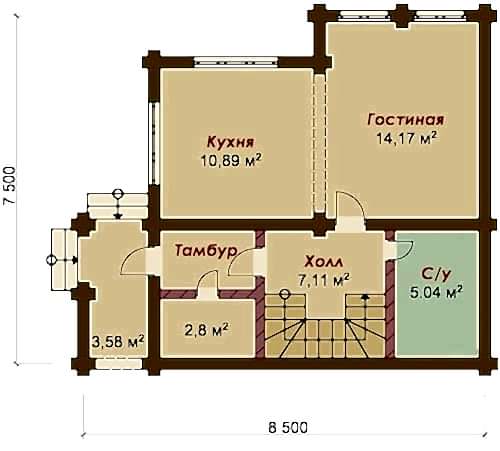 Планировка мансарды