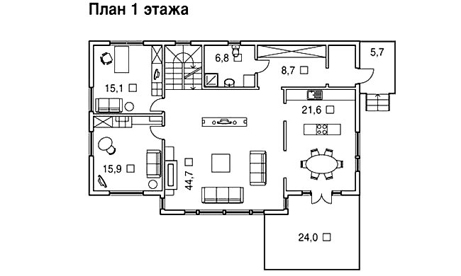 Планировка первого этажа