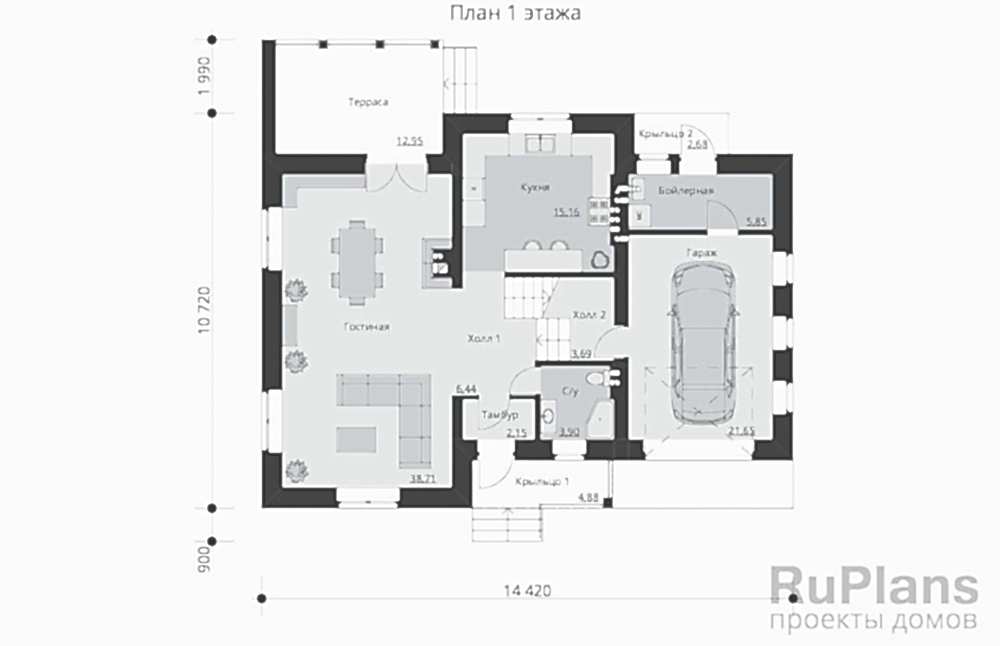 Планировка первого этажа