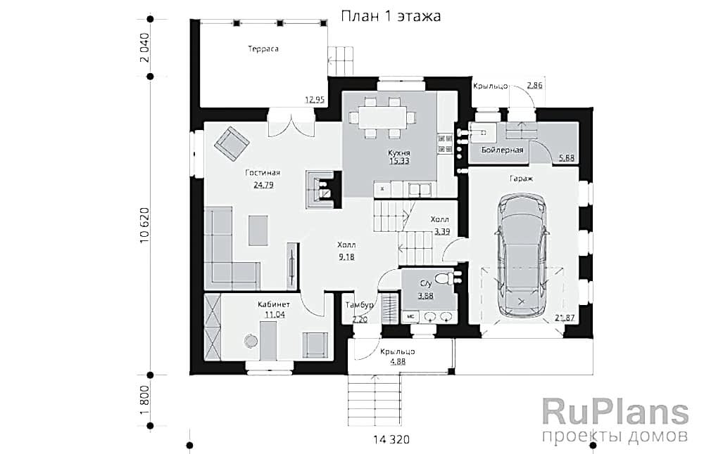 Планировка первого этажа