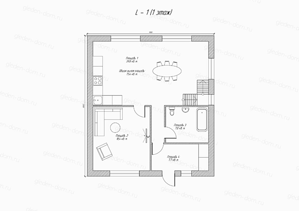 Планировка первого этажа Планировка первого этажа