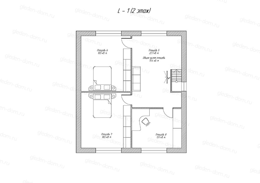 Планировка второго этажа Планировка второго этажа