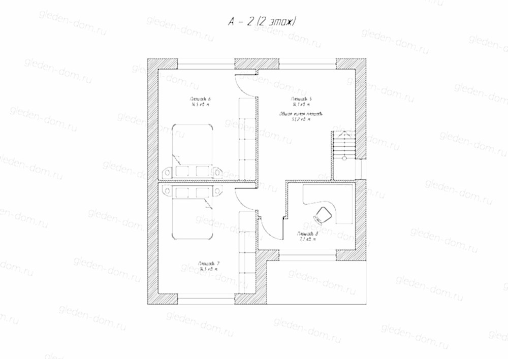 Планировка второго этажа Планировка второго этажа
