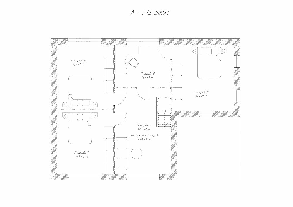 Планировка второго этажа Планировка второго этажа