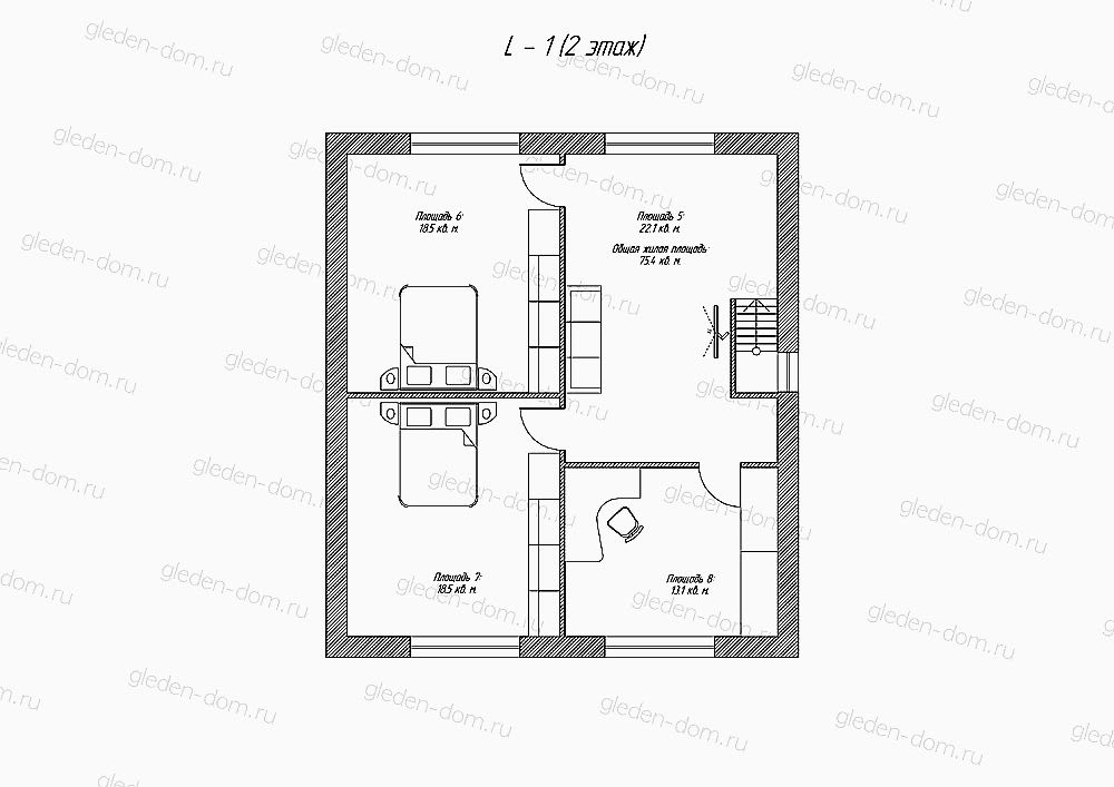 Планировка второго этажа Планировка второго этажа