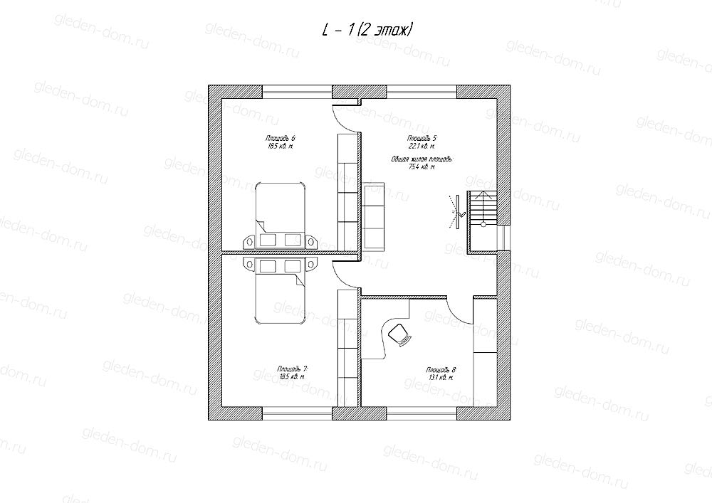 Планировка второго этажа Планировка второго этажа