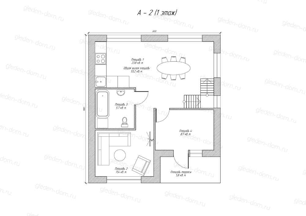 Планировка первого этажа Планировка первого этажа