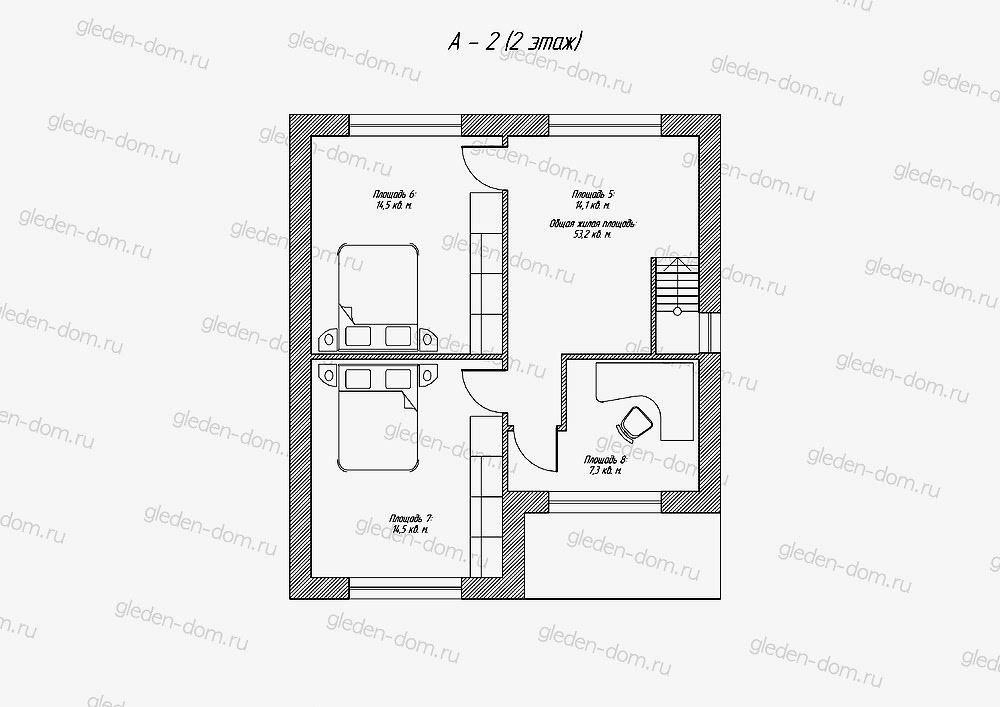 Планировка второго этажа Планировка второго этажа