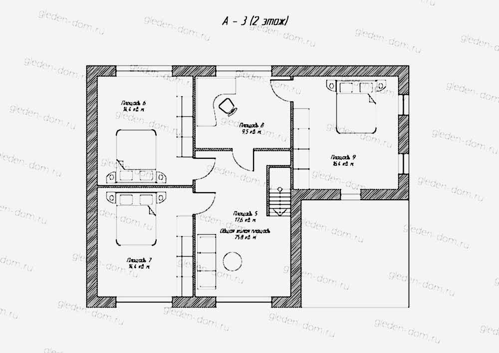 Планировка второго этажа Планировка второго этажа