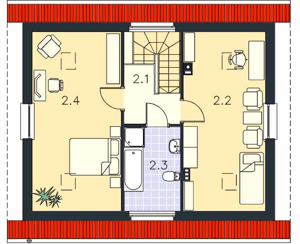 Планировка мансарды