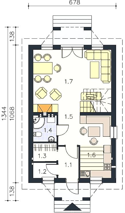 Планировка первого этажа