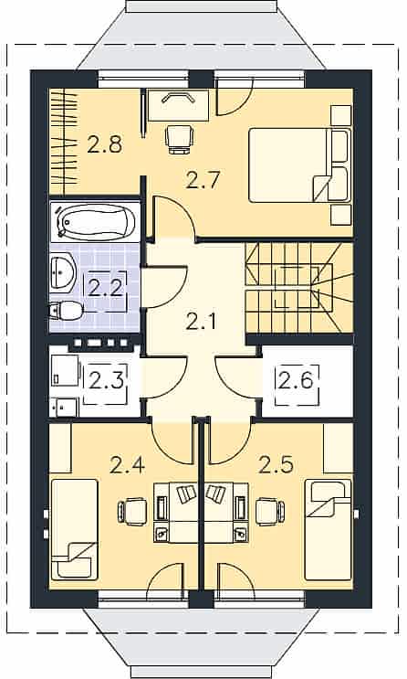 Планировка мансарды