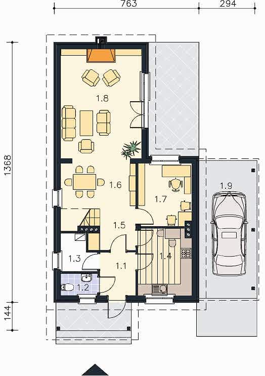 Планировка первого этажа