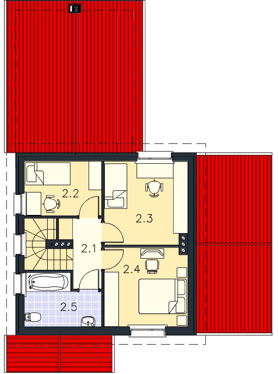 Планировка мансарды