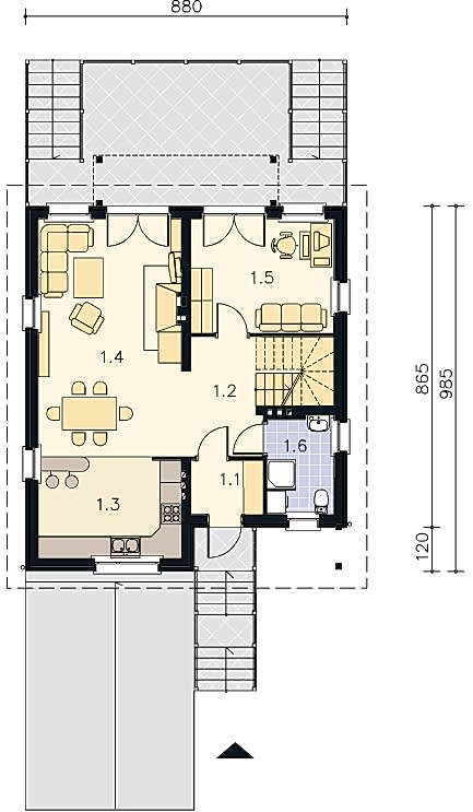 Планировка мансарды