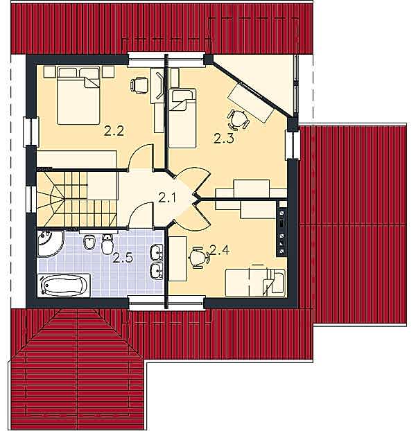 Планировка мансарды