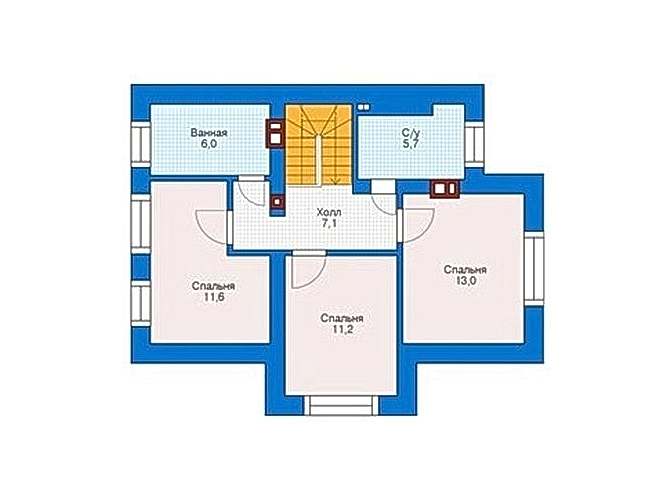 Планировка мансарды