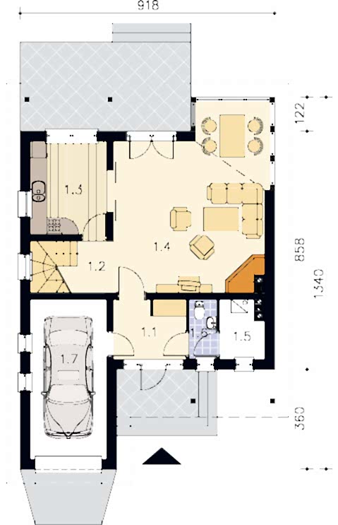 Планировка первого этажа