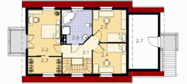 Планировка мансарды