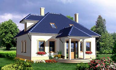 Проект дома из кирпича Адмирал 46 Адмирал 46