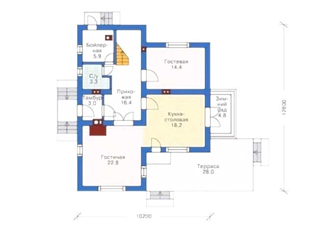 Планировка первого этажа
