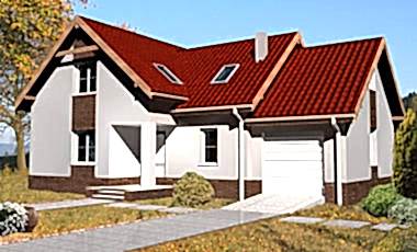 Проект дома из кирпича Адмирал 63 Адмирал 63