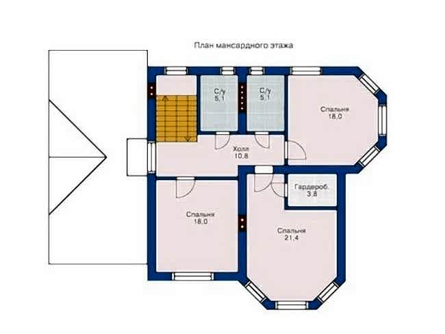 Планировка мансарды