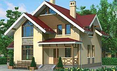 Проект дома из газобетона Абсолют 83 Абсолют 83