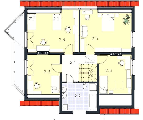 Планировка мансарды