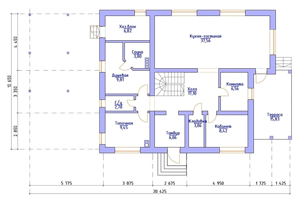 Планировка первого этажа