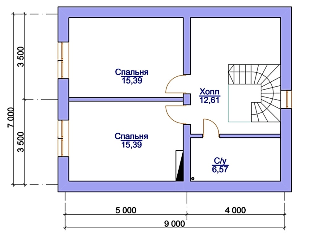 Планировка мансарды
