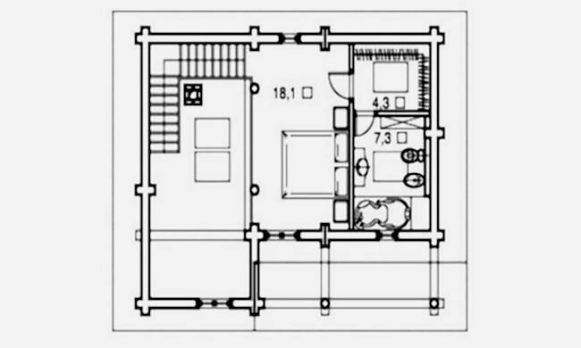 Планировка мансарды