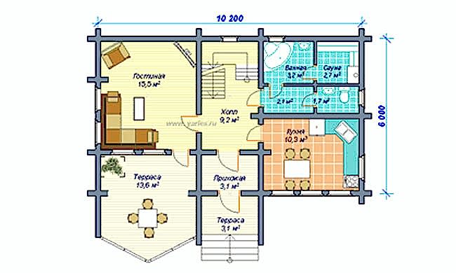 Планировка первого этажа