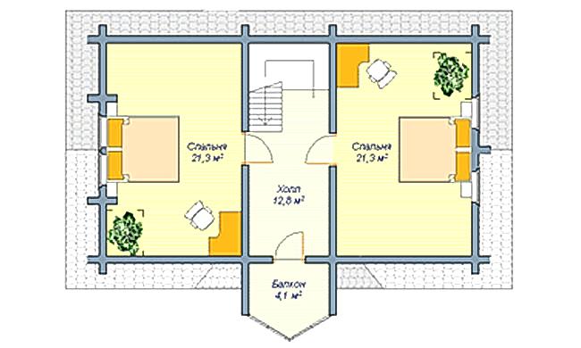 Планировка мансарды