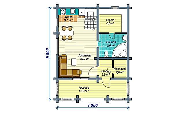 Планировка первого этажа