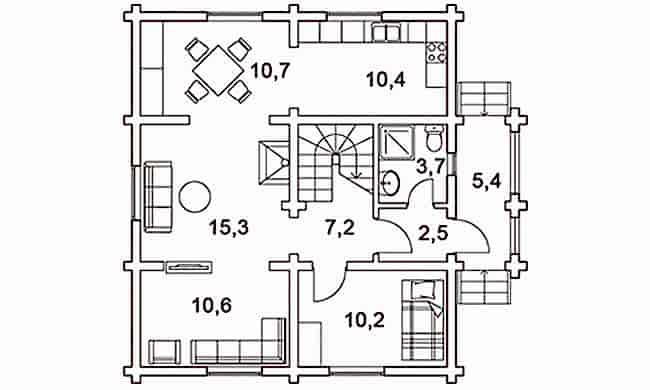 Планировка первого этажа
